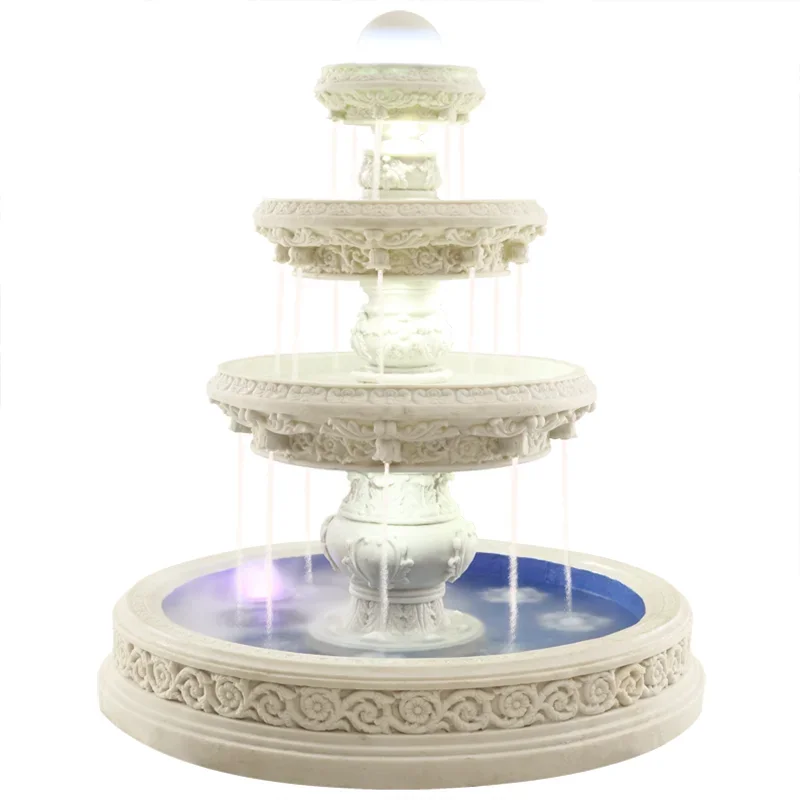 

Large European-Style Water Fountain Hotel Water View Garden Fish Pond Landing Fortune Fengshui Ball Spray Pond Landscape