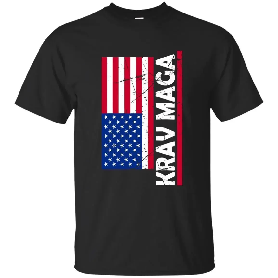 

Футболка с флагом США Krav Maga в стиле милитари, самооборона, летняя хлопковая мужская футболка с круглым вырезом и коротким рукавом, подарок, новый размер S-3XL