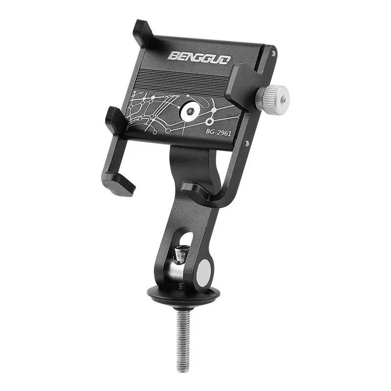 New bicycle mobile phone holder aluminum alloy handle vertical cover bracket cycling navigation mobile phone holder