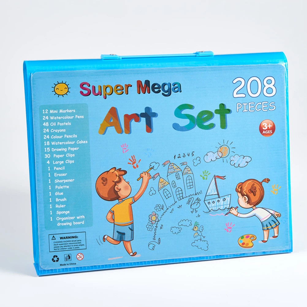 

208Pcs Watercolor Gel Pen Set 208 Colors Fluorescent Ink Pens for Coloring Books Painting Drawing Scrapbooking Doodling for Kids
