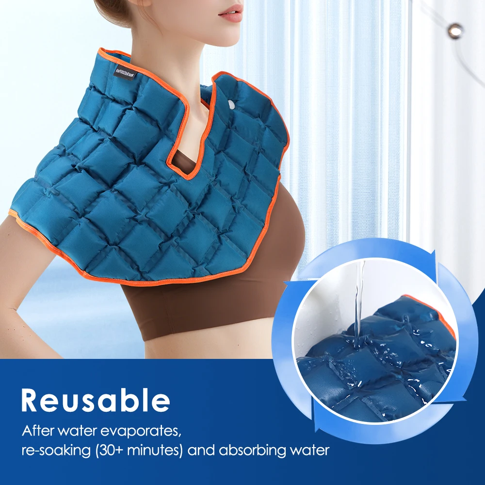 Self-absorbing Water Large Ice Pack Pad Cold And Hot Compress Leg Back Shoulder Wrap Heating Shawl Cooling Mat For Muscle Strain
