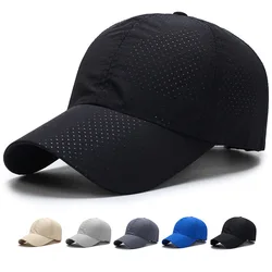 Summer Baseball Cap Men Women Thin Mesh Quick Dry Breathable Sun Hat Golf Tennis Running Hiking Fishing Caps