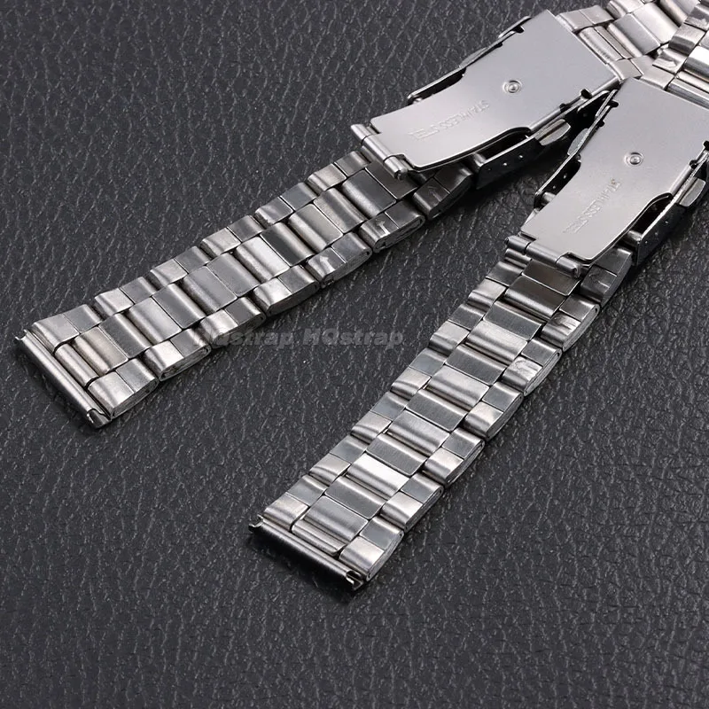 Stainless Steel Band 20mm 22mm Metal Watch Strap Folding Buckle Bracelet  for Seiko for Water Ghost Diving Universal Wristband