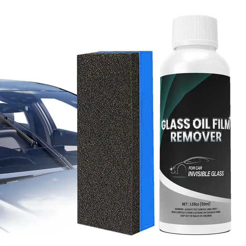 

Car Glass Oil Film Cleaner Auto Glass Polish Oil Remover Water Stains Remover Car Glass Stripper Water Stains Remover Safe For