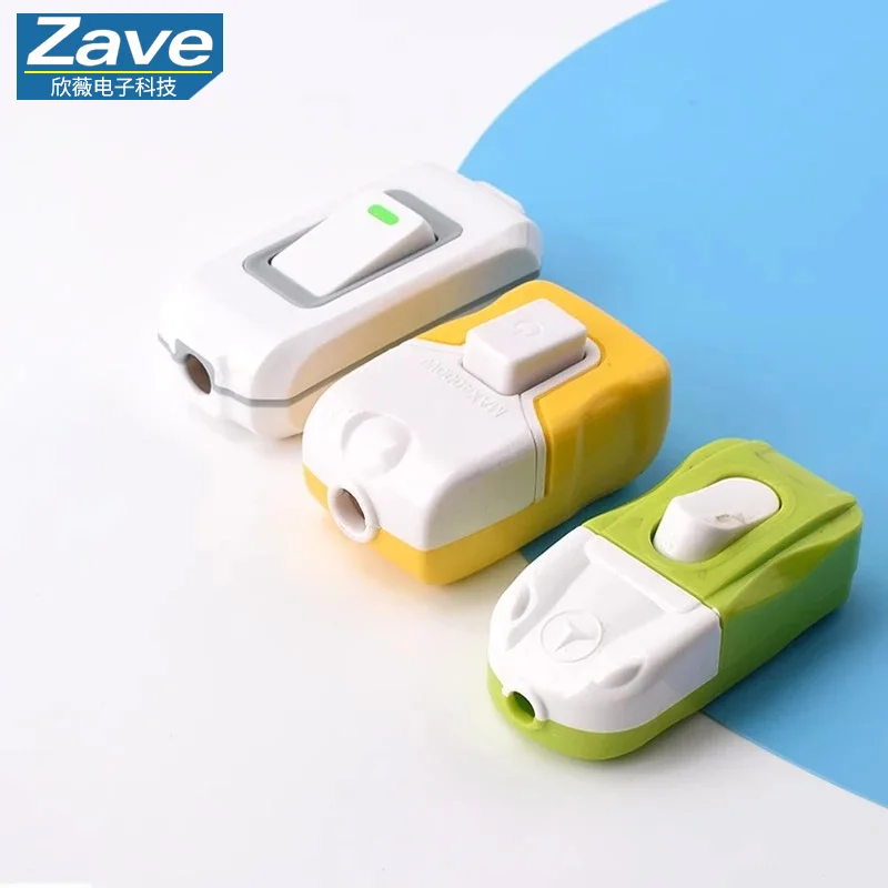 Household bedside switch with high-power power supply, hand-pinched rocker-type press button, suitable for LED energy-saving lam