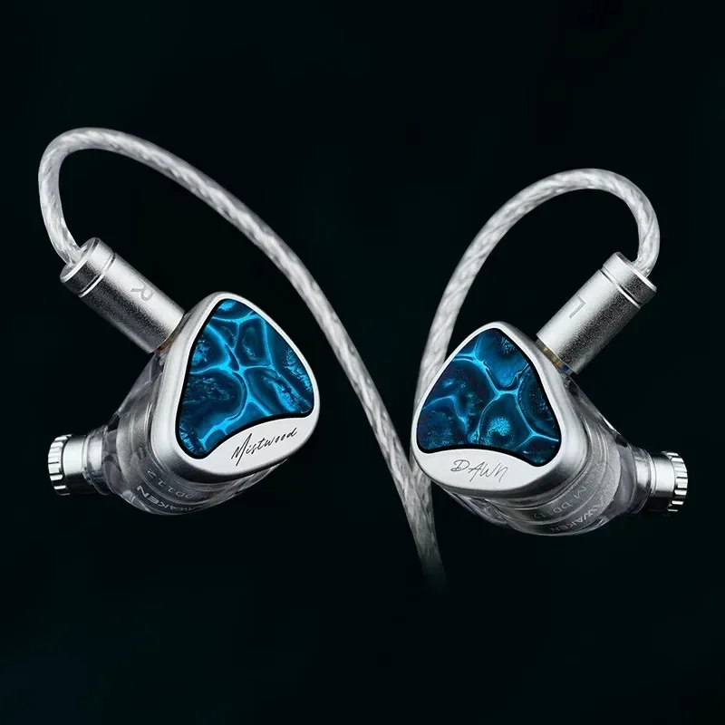 NEW INAWAKEN DAWN Mistwood 11.2mm Diamond Gold Dynamic IEM 32Ω 108dB Detachable 0.78 2Pin HiFi Wired Earphones for Audiophile