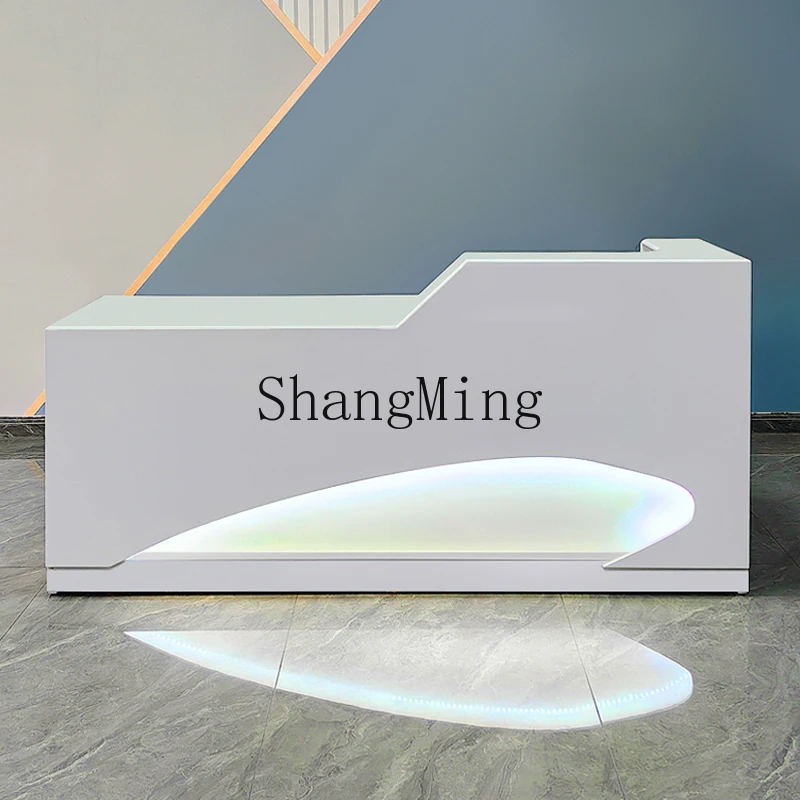 

DHY Bar Front Desk Reception Desk Company Small Painting Milk Tea Shop Convenience Store Counter