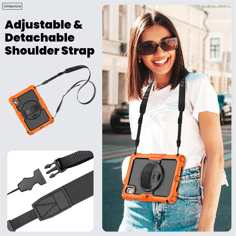 

For Lenovo Idea Tab 11" TB336ZU M11 TB330FU Xiaoxin Pad 11 inch 2025 TB335FC Heavy Duty Rugged Tablet Case Stand Protector Funda