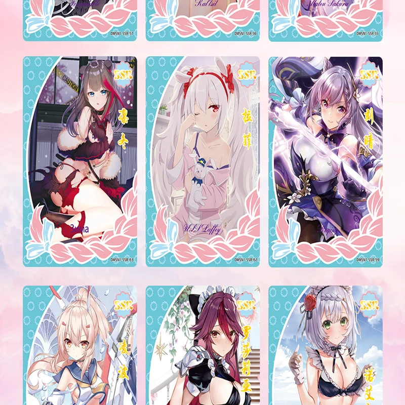 Cartes de dessin animé de déesse UR SR HR, édition de collection de personnages rares, Booster Pack, présentoir, coffret cadeau pour les Fans, vente en gros
