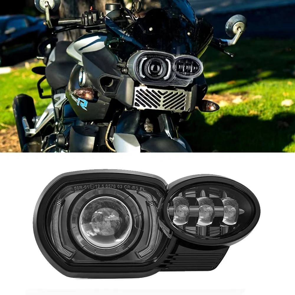 Motorcycle LED E24 Headlights For BMW K1200R 2005-2009 For BMW K1300R 2010-2013 K1200 Complete LED Projector Headlight Assembly