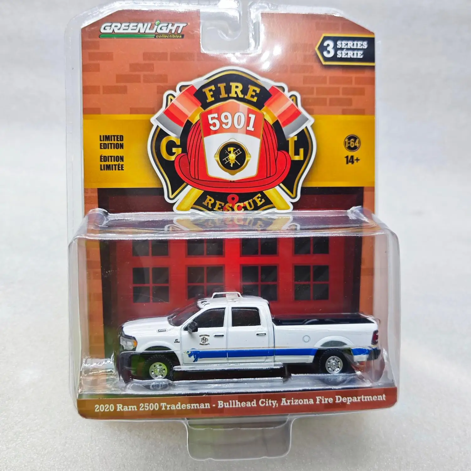 

Green Light 1:64 Fire Rescue 3-2020 Ram 2500 Arizona Fire DepartmentCar Model Alloy Model Collectibles Children's Gift Toys