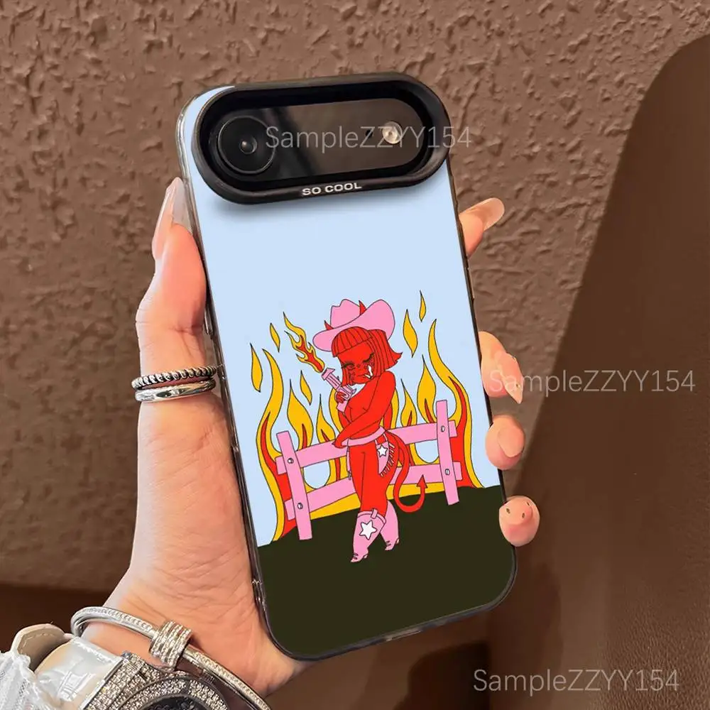 حافظة هاتف Valfre Art Prints لهاتف iPhone 17,16,15,14,13,12,X,8,Pro,Max,Plus,E,SE4,Air,Mini Black IMD Matte #2