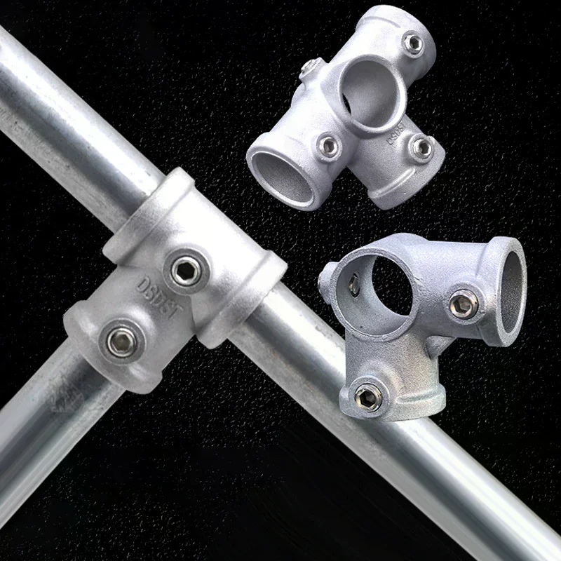 20/25mm Steel Tube Shelf Parts Aluminum Alloy Connector Elbow Tee Base Flat Three-dimensional Fitting Connection Fastener