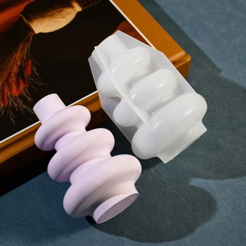 C71D 크리에이티브 둥근 꽃병 실리콘 곰팡이 꽃집 곰팡이 현대 제작 금형 실리콘 질감 꽃 판 곰팡이 화장