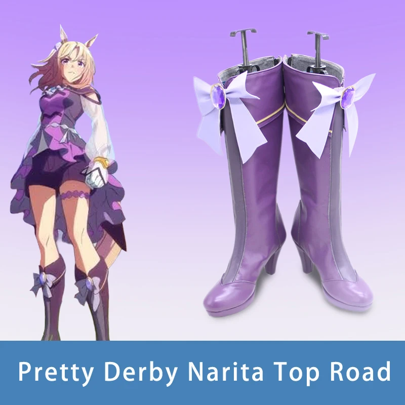 Jogo bonito derby narita topo estrada cosplay sapatos botas topround para festa de halloween adultos mulheres homens