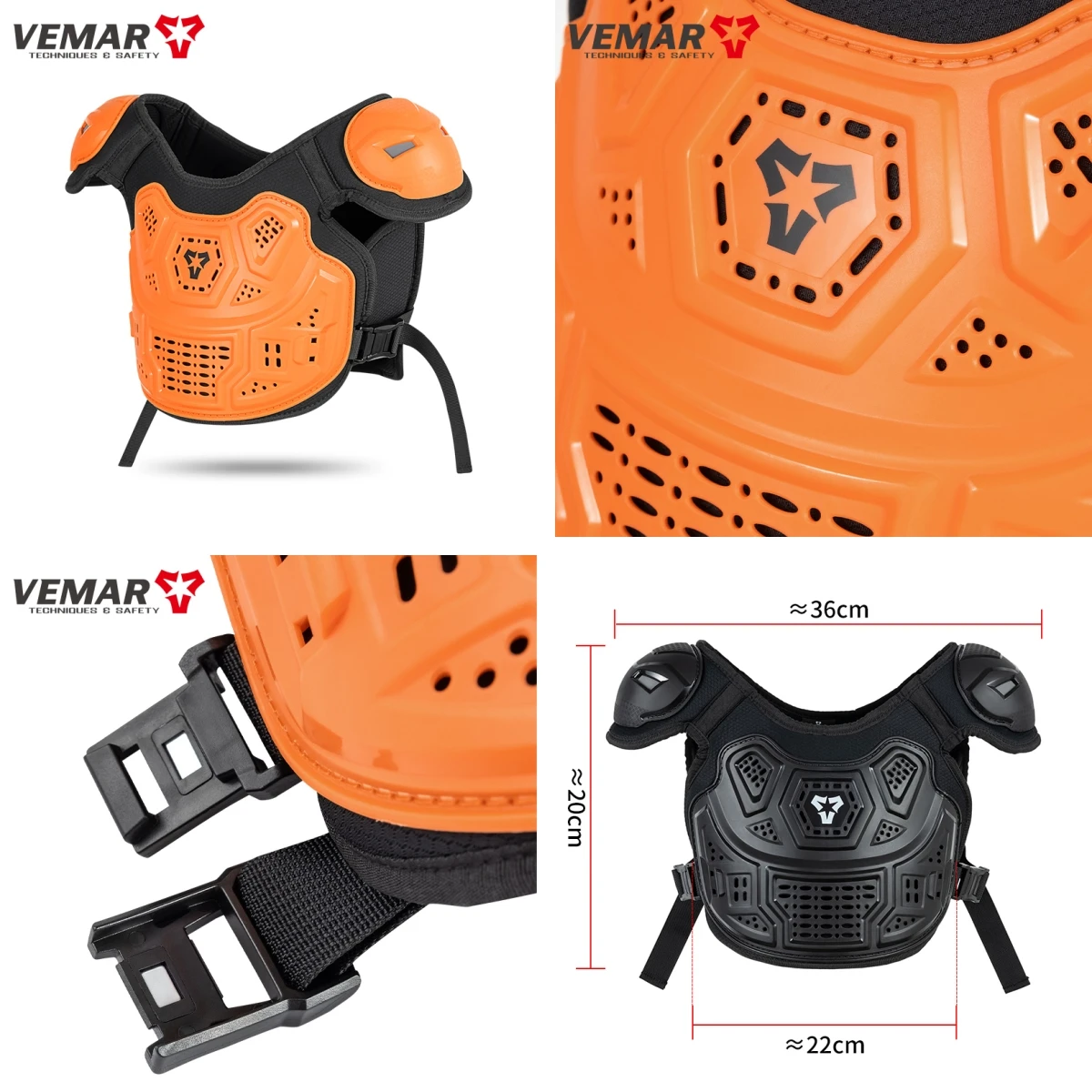 

Children's Protection Armor Knee Elbow Pads Motorcycle Travel Motocross Roller Skating Moto Full Armor Children