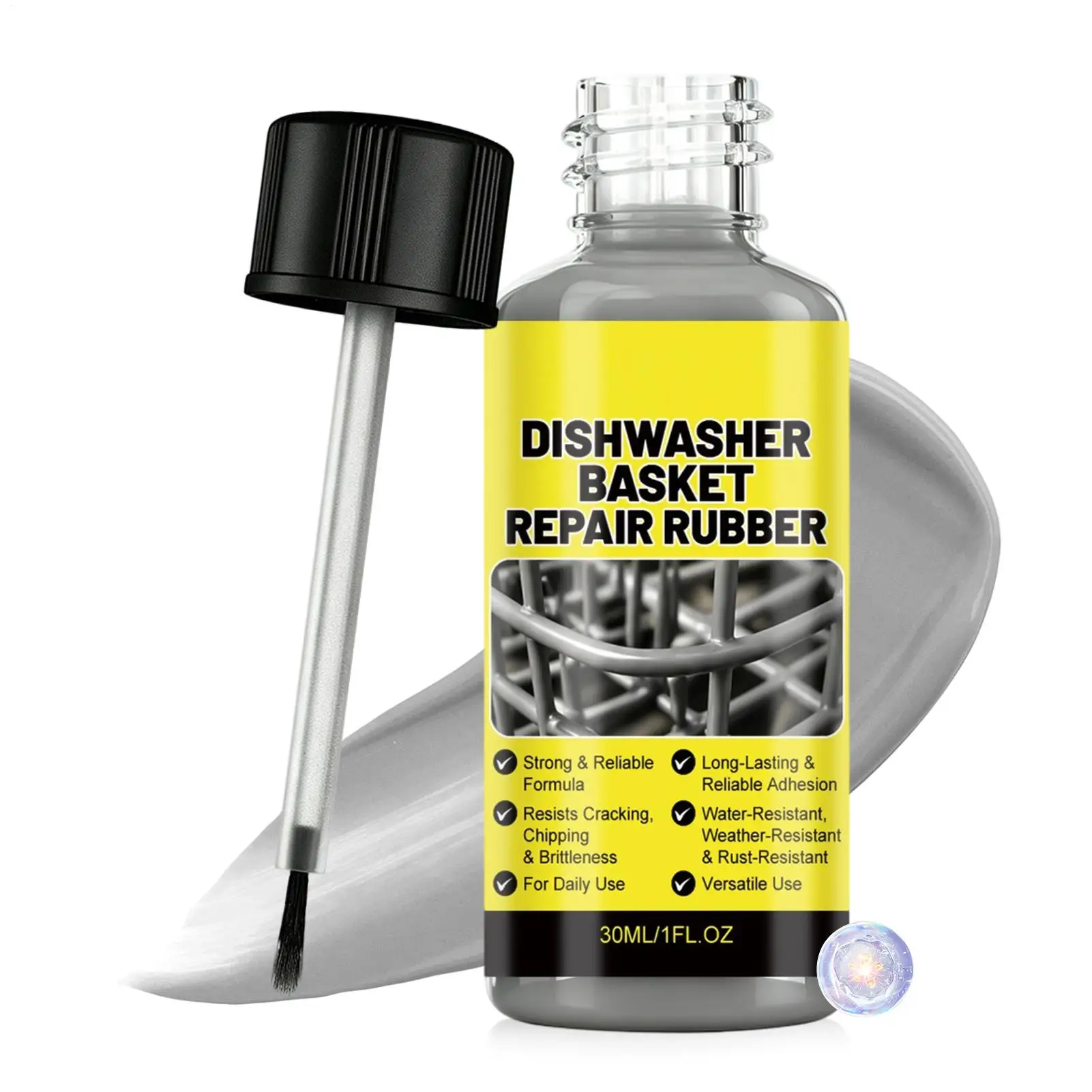 Dishwasher Basket Repair Glue Waterproof Rust Proof Strong Long Lasting Bond Quick Dry Touch Up Adhesive for kitchen Utensil