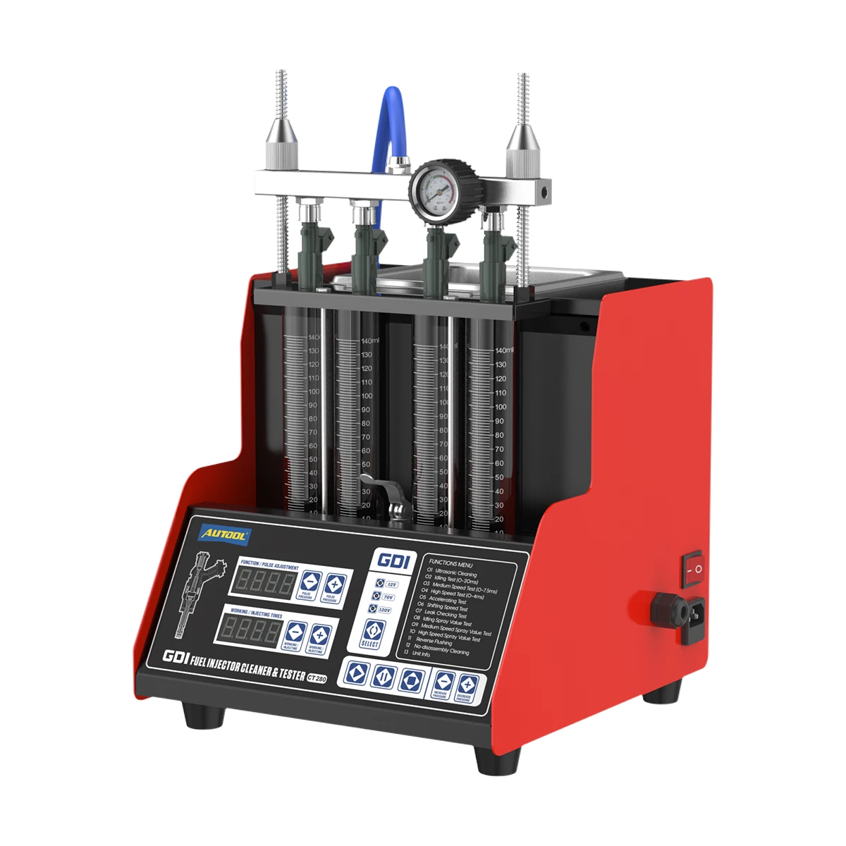 Nieuwste AUTOOL CT280 110V 220V GDI Automotor Injectie Test Machine Beste Ultrasone Brandstofinjector Cleaner Flush