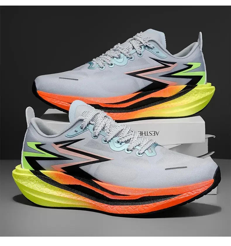 

Running Shoes Speciality Carbon Board Marathon Men Sports Breathable Lightweight Women's Comfortable Nonskid Sneakers