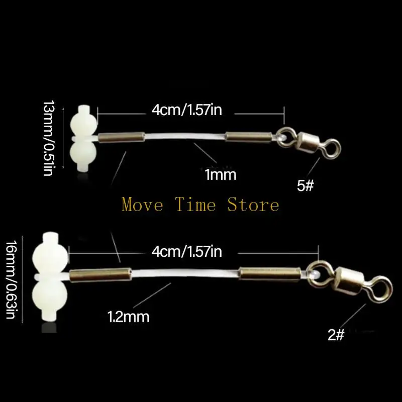 92me 10pcs swivels swivels الموصل توهج توازن الدعامة قوس الصيد معالجة الدعامة المحمولة قوس الصيد