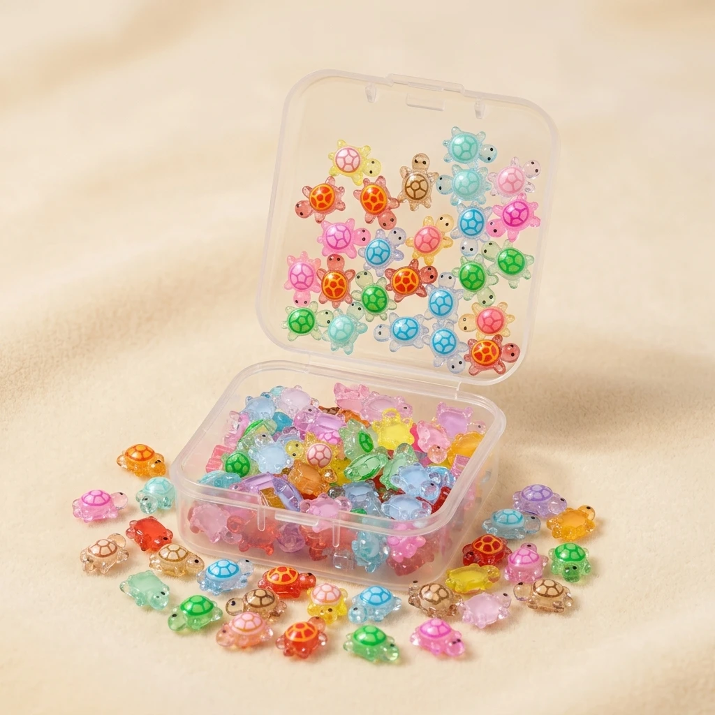 100pcs Mini Glowing Turtles Sa - đánh giá và giá Resin Art Resin