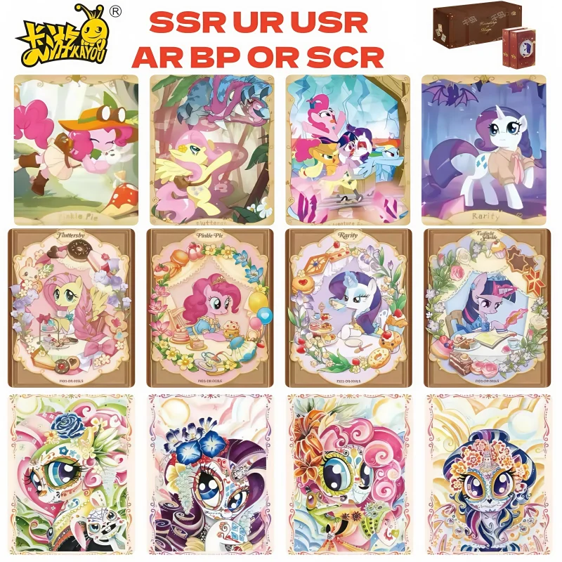 

Anime KAYOU Genuine My Little Pony Card Series Stars Rare Dreamy Collectible AR BP OR SCR Character Card Applejack Peach Cards