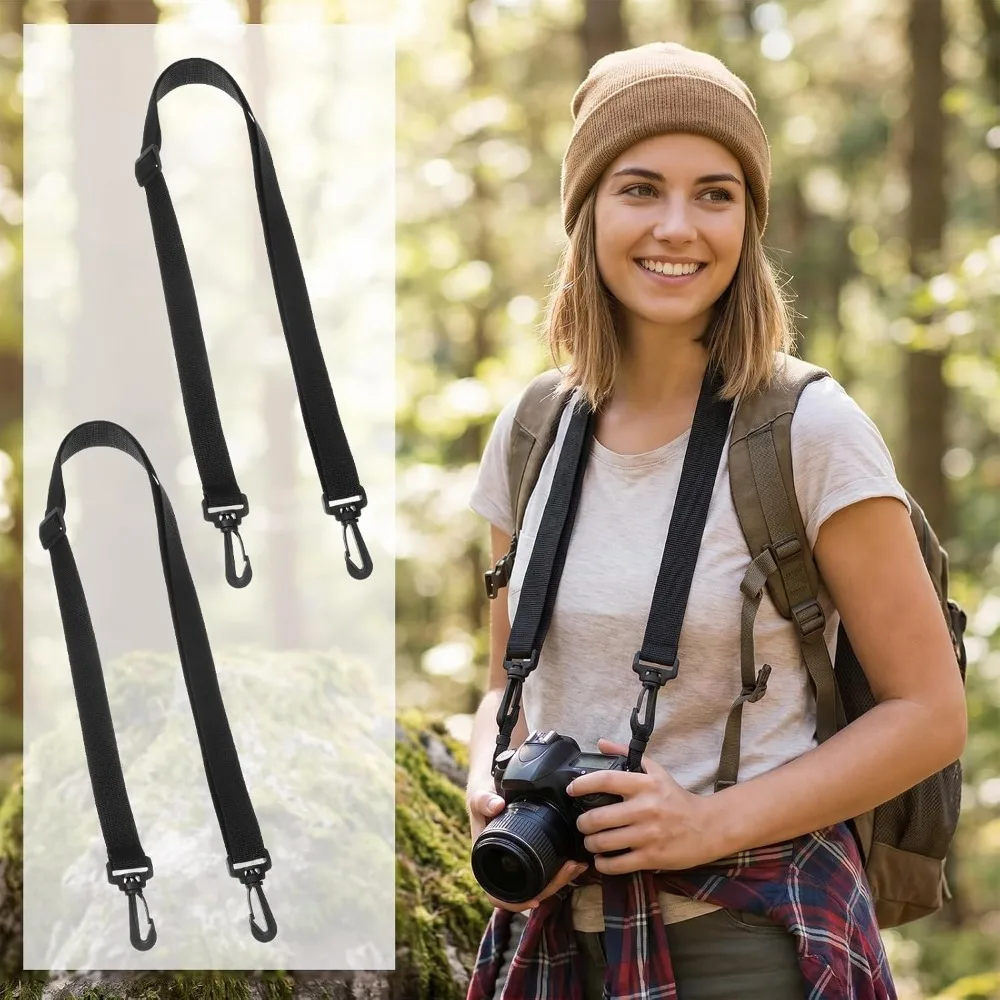 Laptop Bag Strap Replacement, 55 Inch Crossbody with Metal Hooks, 0.98 Inch Wide Nylon view 4