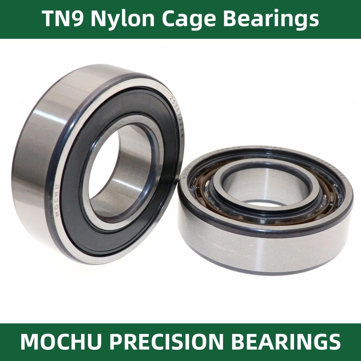 MOCHU TN9 2RSH Nylon Cage Bearings 6200 6201 6202 6203 6204 6205 6206 6207 6208 6209 6210