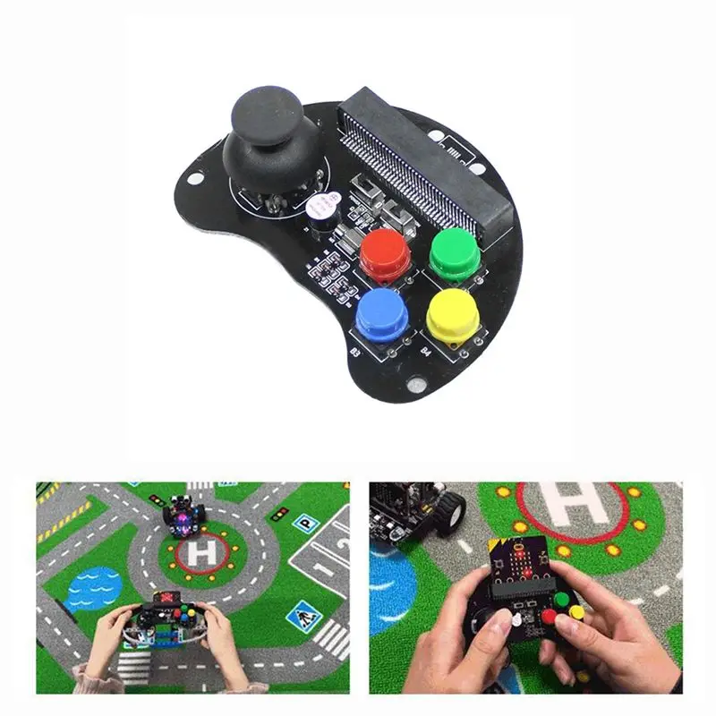 AEF7-Robot Car Remote Control Handle Game Joystick, Breakout Expansion Board For Micro-Bit V1.5 Educational Toy For Kids