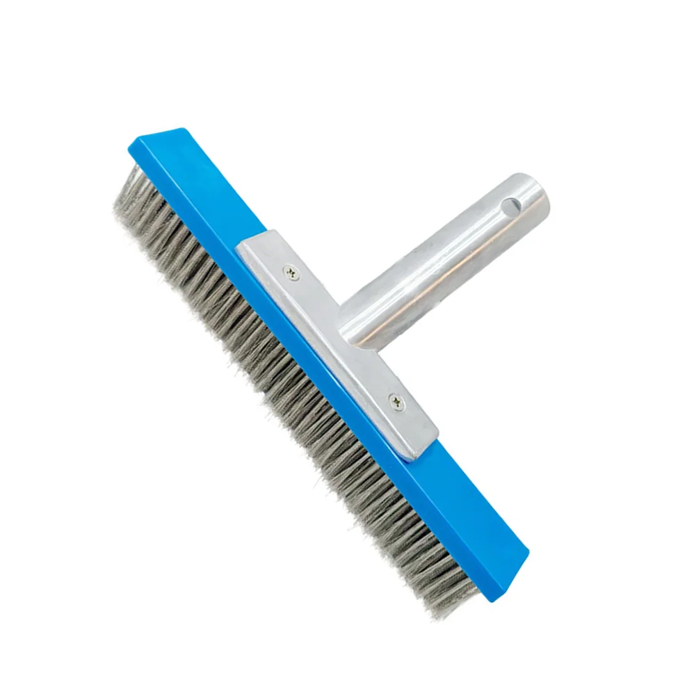 For Removing Tough Stains Stainless Steel Pool Brush Pool Brush Robust Stainless Steel Bristles Tightly Packed Bristles