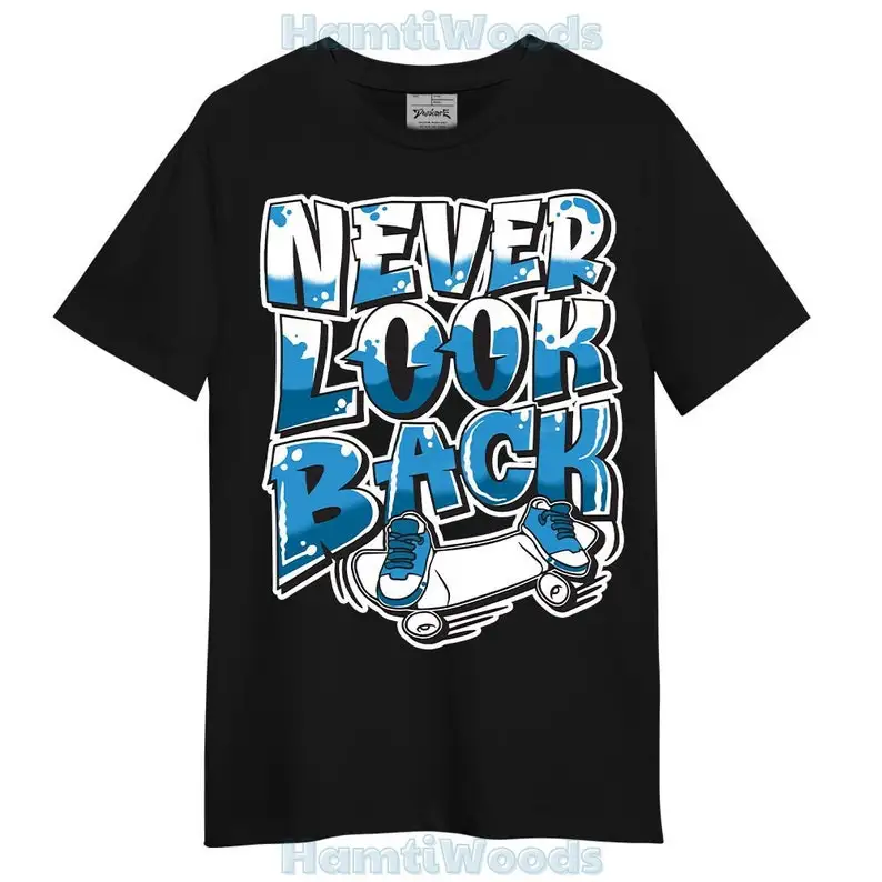 Dunkare Powder Blue 9s Shirt - Never Looking Back Graphic Shirt Unisex