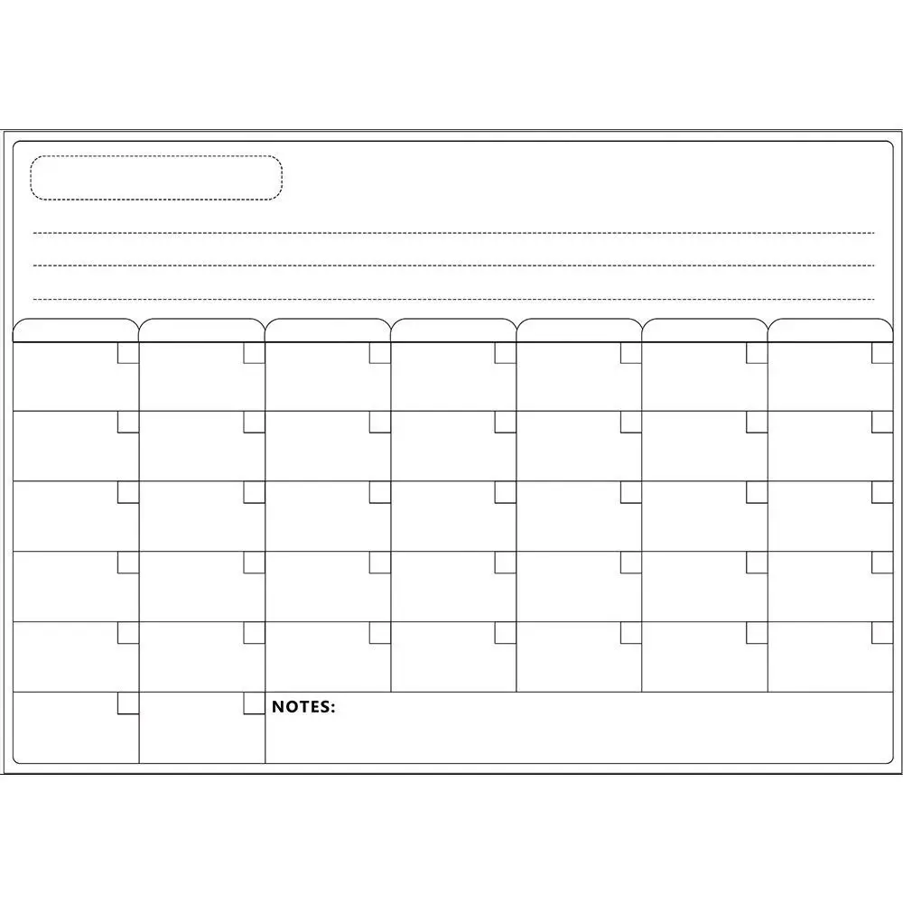 Imagem -05 - Quadro Magnético Flexível para Fazer a Lista Plano de Trabalho Plano Notepad Planejador do Mês Memo Message Board Frigorifico Adesivos a3