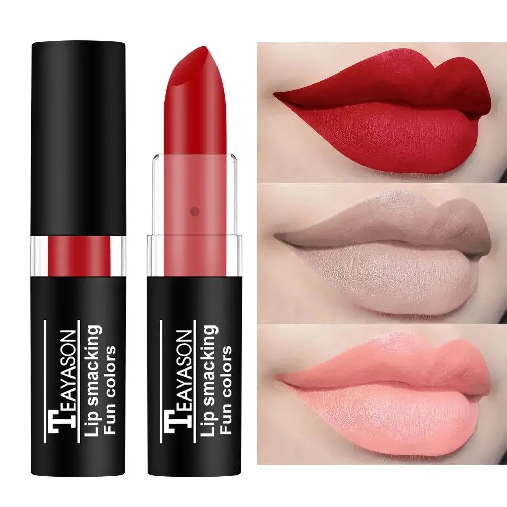 Waterproof Matte Lipstick Long Lasting Moisturizing Vampire Cosplay Non Fade Black White Colorful Liquid Lip Gloss Collection
