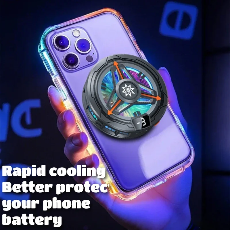 

2025 NEW SL32 Mobile Phone High Power Magnetic/ Back-clip Semiconductor Ice Cooling Radiator for IPhone Android PUBG Game Cooler