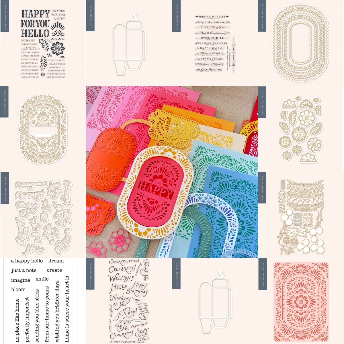 Pretty Picado Sentiments 2026 New Metal Cutting Dies For Craft Embossing Make Paper Greeting Card Making Template DIY Handmade