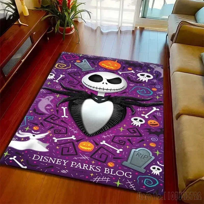 Horror Series Nightmare Before Christmas Jack Pattern Rug Carpets 80x120cm Decor for Kids Floor Mat Living Room