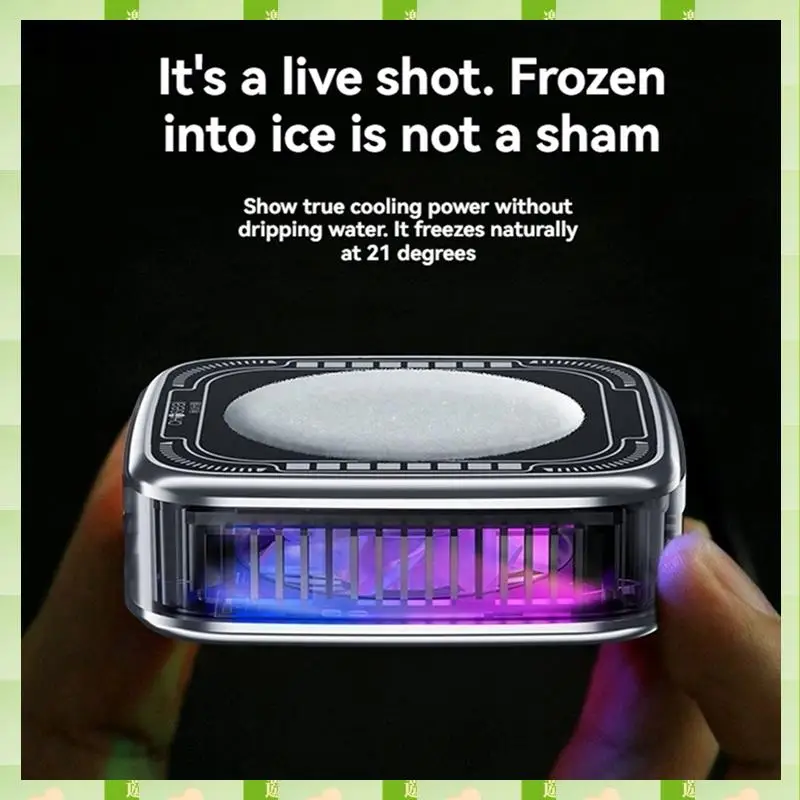 2025 SR01 PRO Mobile Phone Cooling Radiator Number Show Magnetic Backpack Semiconductor Radiator For IOS/Android B,SR01 PRO Mobi