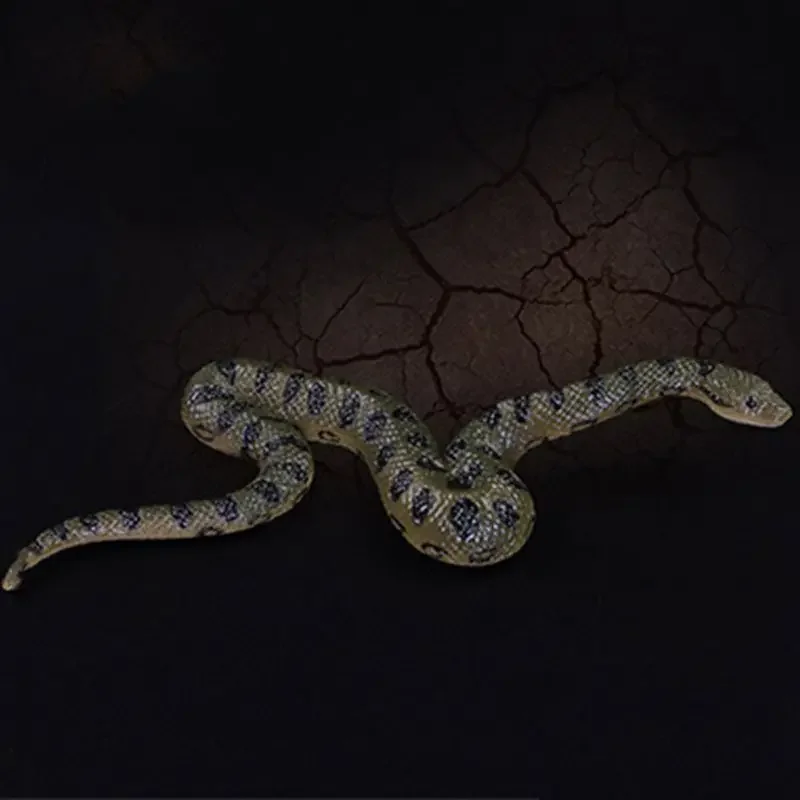 Nuovo falso giocattolo di gomma realistico serpente nord usa verde Anaconda spaventoso puntelli di Halloween giocattolo regalo