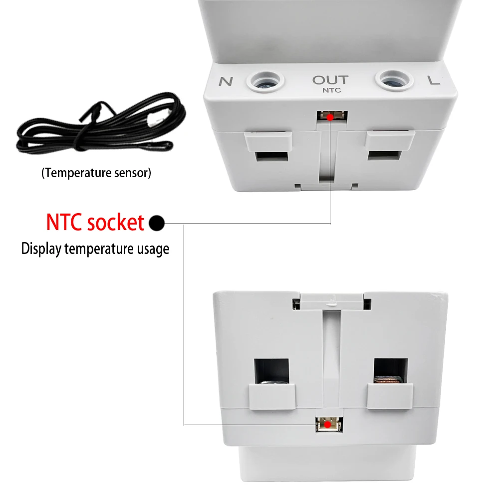 Tuya wifi 8in1 medidor de energia 2p ac medidor de energia controle app 170-270v/63a medidor de tensão e corrente medidor de eletricidade vida inteligente