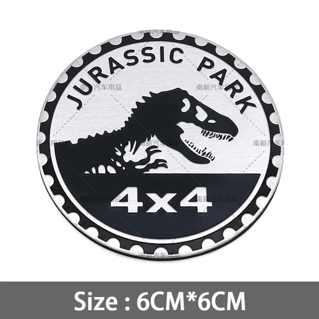 1pc Jurassic Rated Sticker Decal Emblem 4x4 Badge Auto Fender - Foto 6