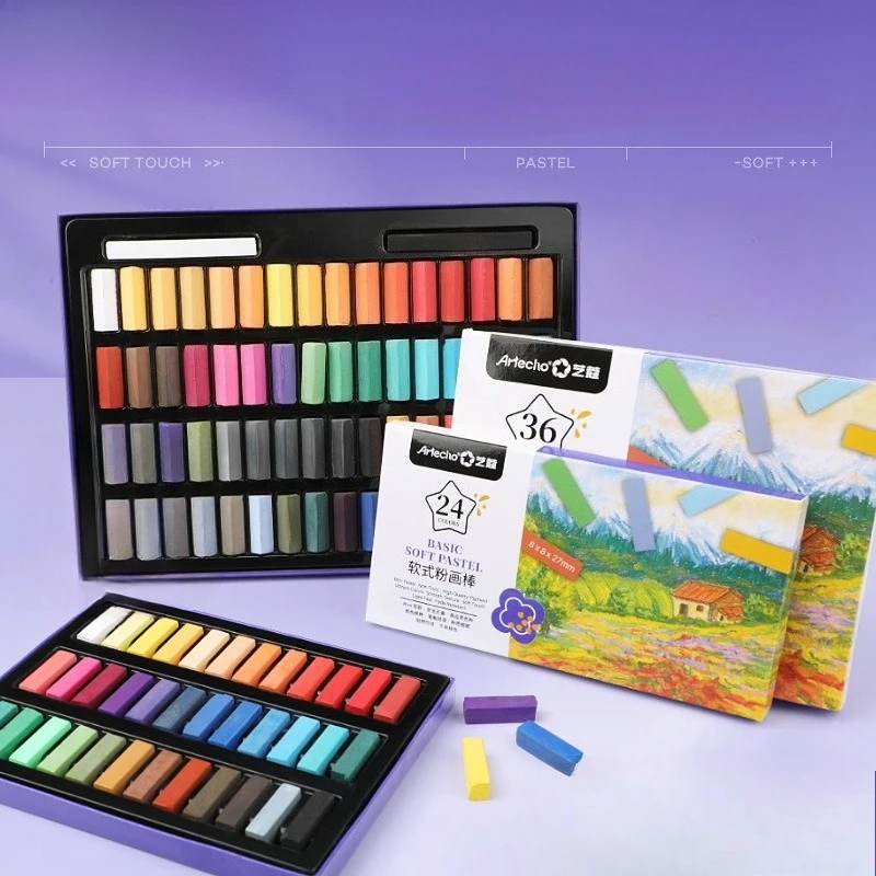 

Color Chalk Soft Powder Painting Stick School Training Institution Student Painting Blackboard Newspaper Special Chalk