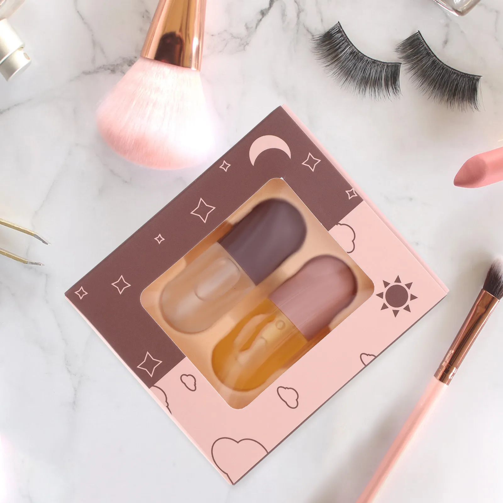 Brillo Labial Voluminizador, 1 Caja, Fórmula Hidratante, No Pegajosa y Ligera para un Efecto Humectante Duradero, Bálsamo Voluminizador, Aceite para el Cuidado de los Labios