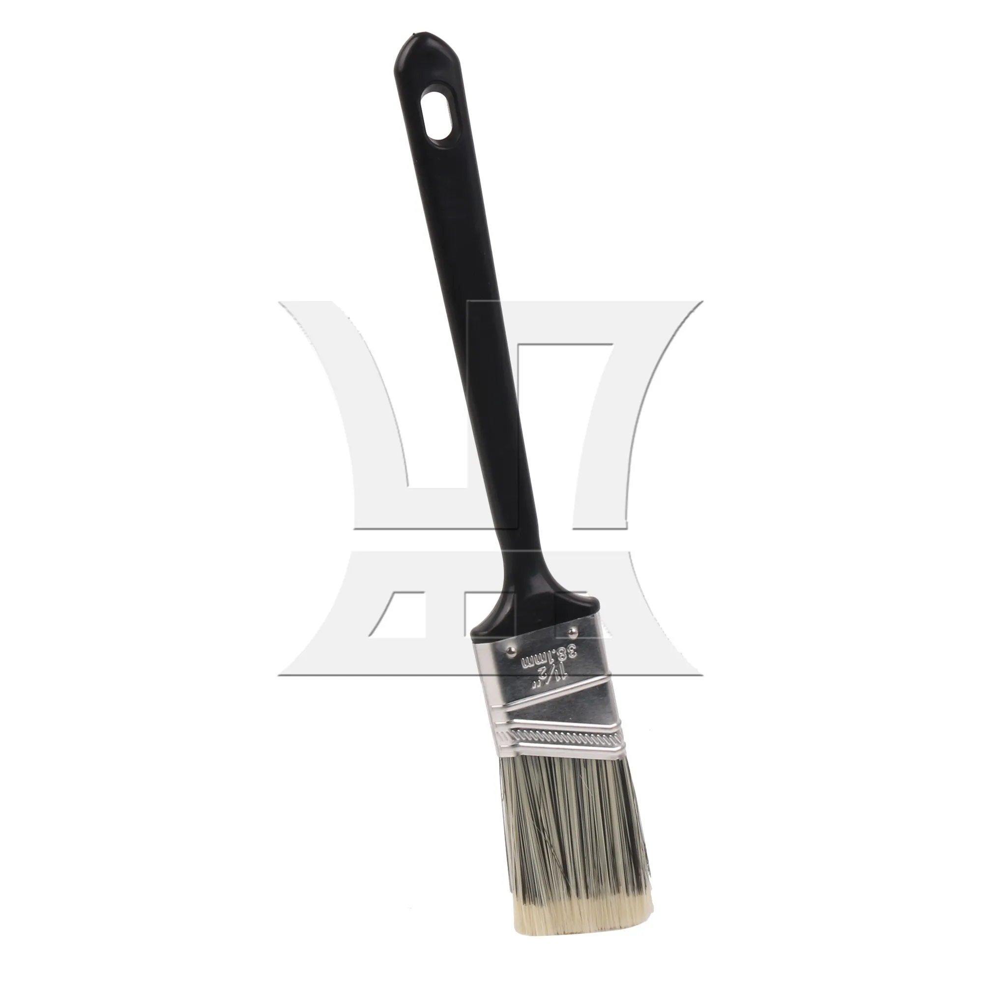 2 Pieces Professional Paint Brushes for DIY Decorative Plastic Handle 1.5 Inch