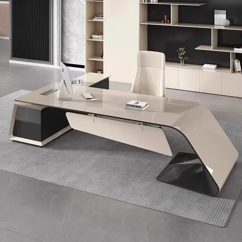 

Drawers Designer Office Desks White Organizer Gaming Portable Office Desks Modern Corner Mesa Para Computador Office Furniture