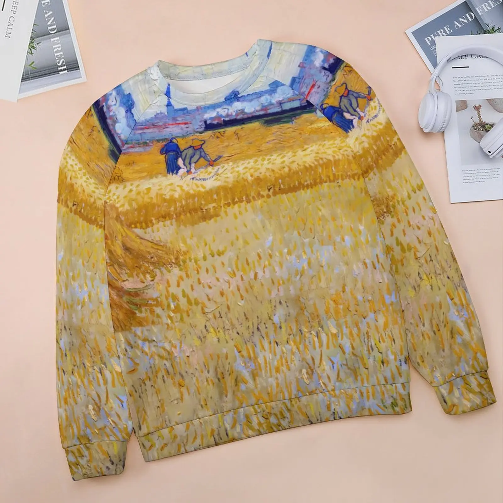 Vincent Van Gogh Hoodies Woman Long Sleeve The Harvesters Aesthetic Casual Hoodie Hot Sale Classic Oversize Printed Sweatshirts