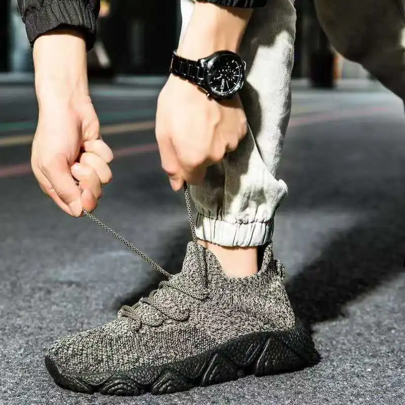 

2026 Spring and Autumn Soft-soled Socks Shoes - Men's Breathable Lightweight Fashionable Versatile Casual Running Shoes