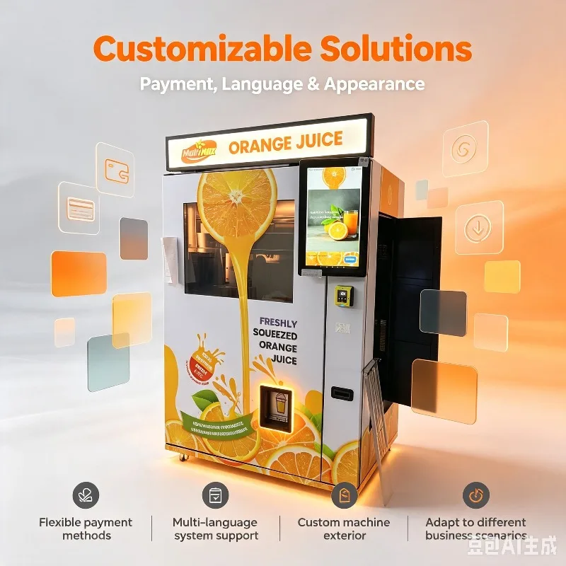 Fresh Squeezed Orange Juice Vending Machine Price High Quality Vending Machine Orange Juice Customized