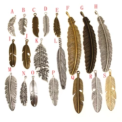 10pcs Metal Feather Charms Pendants Jewelry Making Stainless Steel Charms Pendants For Jewelry Making