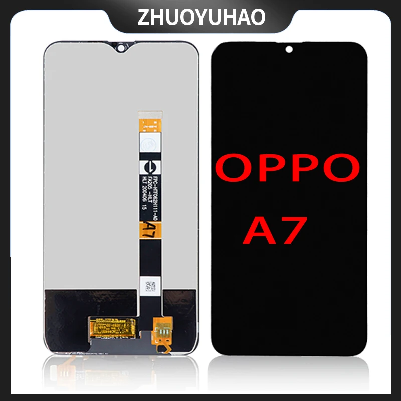 Layar LCD 6.2 "untuk OPPO A7, rakitan Digitizer tampilan LCD layar sentuh untuk OPPO A7