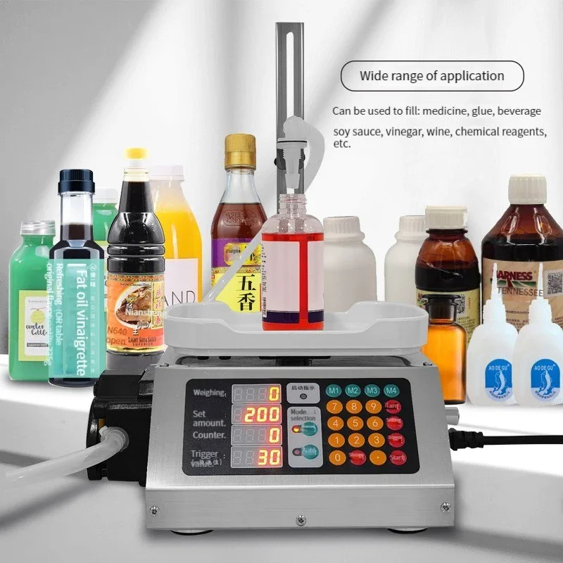 3.5 L/Min Weighing Liquid Filling Machine 10g-3kq Peristaltic Pump Automatic CNC Quantitative Filler Dispenser Machines